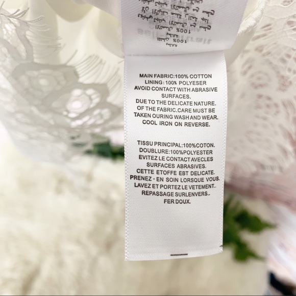 Self-Portrait White Fine Lace Mini Dress Size 2 - Picture 11 of 14